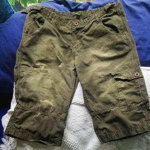 Camo Utility Prana Pedal Pushers